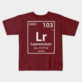 Lawrencium Element Kids T-Shirt